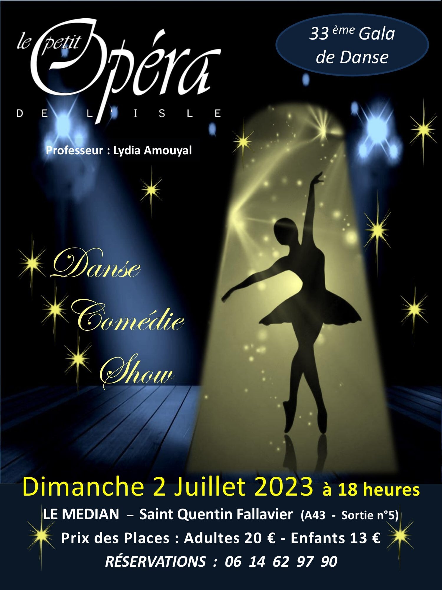 Affiche Gala 2023 - Le Petit Opera de l`Isle