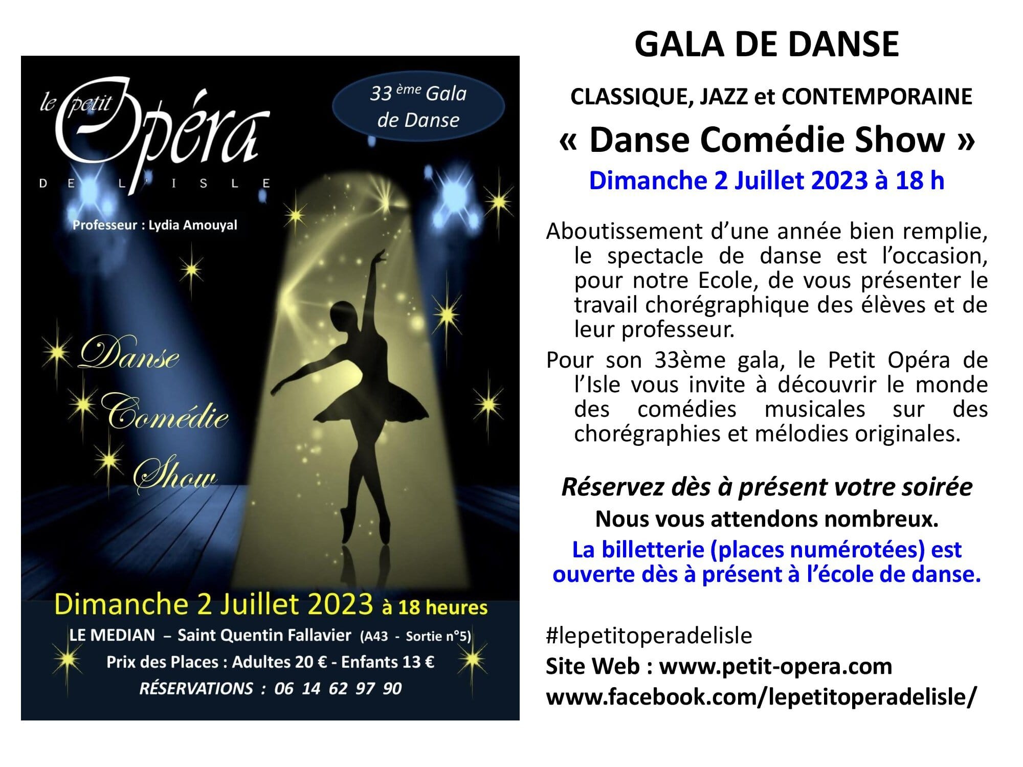 Gala de Danse 2023 Le Petit Opéra de l`Isle